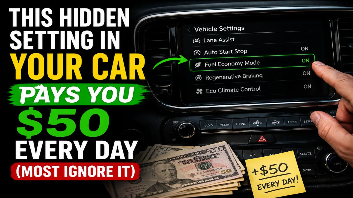 This Hidden Setting in Your Car Pays You $50 Every Day (Most Ignore It)